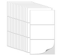 45pcs Large White Labels - Stickers for Storage Boxes (102 x 62mm)