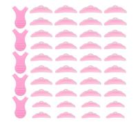 45Pcs Lash Lift Rods, Silicone Lash Lift Pads Eyelash Shields for Perm Curls Kits Silicone Eyelash Pads for Eyelashes Makeup Tool Reusable Lash Lifting Pink Eyelash Curler Supplies 5 Sizes S/M/M1/M2/L