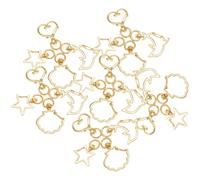 45pcs Metal Snap Hook with Key Ring, Swivel Lobster Claw Clasp | Alloy Build, 360 Swivel Base, Fits Jump Rings and Chains, for Keys, Bag Making and Crafting Random Style