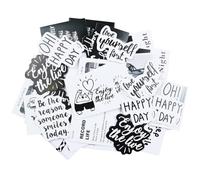 45Pcs Motivational Stickers, Emotions Scrapbooking Stickers, Vinyl Happy Sticker for Photo Album, Memory Album, Scrapbook, Journal, Notebooks, Laptop