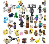 45PCS My World Series Minecraft Figures - Compatible with LEGO Bricks, Custom Mini Figures for Creative Play