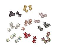 45Pcs Sew On Rhinestones, Glass Crystal, 0.39in Diameter, Elegant Assorted Colors - Multi Purpose Craft Supplies, Easy Sewing, Ideal for Clothing and Accessories