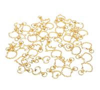 45pcs Swivel Lobster Claw Clasp Alloy Snap Hook for Jewelry Making | 360 Swivel Base, Quick Clip-on Closure, Shiny Finish for Necklace Charms and Repair Work Random Style