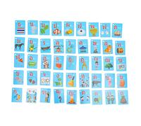 45Pcs Thai Language Flash Cards for Educational Picture Cards for Vocabulary Building and Early Reading Skills Development
