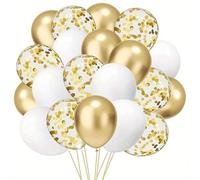 45PCs Vibrant Pink & Orange Latex Balloons Glitter Metallic Confetti Balloons For Birthday Anniversary Party Decoration