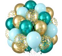 45PCs Vibrant Pink & Orange Latex Balloons Glitter Metallic Confetti Balloons For Birthday Anniversary Party Decoration