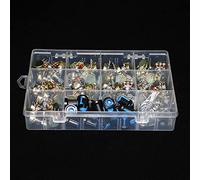 45Pcs WH148 Single Potentiometer Kit B1K/5K/10K/20K/50K/100K/500K/1M with knobs Single Shaft Nuts potentiometer set +BOX DIY Accessories