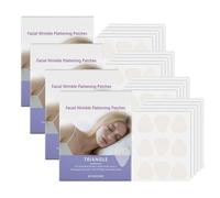 45Pcs Wrinkle Patches,Face & Forehead Wrinkle Patches,Clear Adhesive Patches,Triangular Shapes for Forehead Wrinkles and Smile Lines and Wrinkles, Stops Frowning (4PACK)