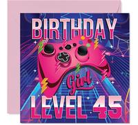 45th Birthday Cards for Women, Gamer Level