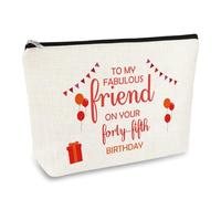 45th Birthday Gifts for Her Best Friend 45 Year Old Birthday Gifts Makeup Bag Thirtieth Birthday Presents Happy 45th Birthday Decorations Cosmetic Bag 1979 Birthday Gift for Women Sister Friends