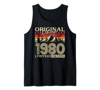 45th Birthday Man Woman 45 Years 1980 Decoration Fun Tank Top