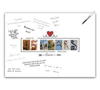 45th Birthday Party Decorations Supplies - Guest Book Alternative Poster. Signing Anniversary Board for Women or Men. Wall Art Decor Card for Him or Her Turning 45 Years Old. A3 Signature Banner