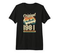 45th Birthday Retro Vintage 1981 Men Women Premium T-Shirt
