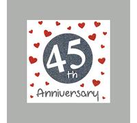 45th Sapphire Wedding Anniversary Card - Forty Five Years of Marriage