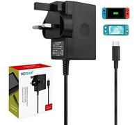 45W Charger for Switch 1/2/Switch OLED/Switch Lite, 2Hours 15V/3A Fast Charging AC Adapter 5FT Type-C Cable Power Supply for Switch 1/2/Lite/Dock and Pro Controller - Support TV Mode