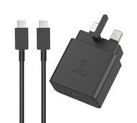 45W Fast Charger Plug for Samsung, USB-C Super Power Adapter with 2M USB C to Type C Charging Cable for Galaxy S25 Ultra/S24 +/S23/A26/S22/S21/S20/A15/A14/A56/A55/A54/A36/A25/A35/iPhone 17/16/15/iPad
