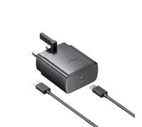 45W GaN Fast Charger WHITE set, USB-C PD 3.0 PPS Wall Adapter with 1m Type-C to C Cable, Compact GaN Super Fast Charging for iPhone,for Samsung Galaxy, for iPad, for MacBook Air, for Laptop - TRANYOO
