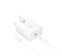 45W GaN Fast Charger WHITE set, USB-C PD 3.0 PPS Wall Adapter with 1m Type-C to C Cable, Compact GaN Super Fast Charging for iPhone,for Samsung Galaxy, for iPad, for MacBook Air, for Laptop - TRANYOO