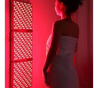 45W Red Light Therapy Panel, Foldable Deep Red 660nm & Near Infrared 850nm LED Light Therapy Combo Device with Pulse & Timer Function, for Anti-Aging, Skin Rejuvenation, Pain Relief & Muscle Recovery,