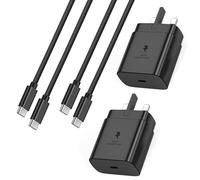 45W Samsung Charger,2Pack USB Type C Cable and Plug Charge Super Fast Charging 2.0 for Galaxy S25/S24 Ultra/S24/S23 Ultra/S23+/S22 Ultra/S22/S20/C55/A25/A26/A16/A15/A36/F55/A56/M55/M56/Tab A9 S9 S8