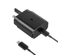 45W Samsung Super Fast Charger USB C Charger for Samsung Galaxy S25 Ultra/S24/S23/S22/iPhone 17/17 Air/17 Pro/Max/16/15 Fast Charger Plug Android Phone PPS Super Fast Charging with 3M 5A Type-C Cable