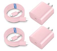 45W Samsung USB-C Super Fast Charger Type C Android Phone Charging Block for Samsung Galaxy S25 Ultra/S25/S24 Ultra/S24/S24+/S23 Ultra/S22 Ultra/S22/S21/S20/Note 10/20,PPS Charger with 6.6FT Cord-Pink