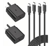45W Super Fast Charger for Samsung,2Pack USB Type C Charging Cable and Plug Charge for Galaxy S25/S24 Ultra/S24/S23 Ultra/S23+/S22 Ultra/S22/S20/C55/A25/A26/A16/A15/A36/F55/A56/M55/M56/Tab A9 S9 S8 S7