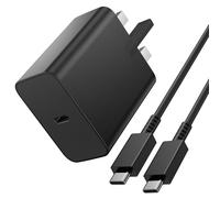 45W Super Fast Charger for Samsung, USB C Plug Fast Charge for Samsung Galaxy S25 S24 S23 Ultra S22 S21 FE, USB Type C Charging Cable and Plug Charge for iPhone 15 16 Pro Max Plus, Wall Charger UK