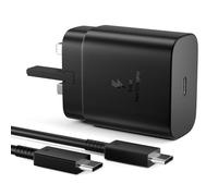 45W Super Fast Charger Samsung USB C Charger Plug with Cable 1.5M for Galaxy S25/S24 Ultra/S24/S23 Ultra/S23+/S22 Ultra/S22/S20/C55/A25/A26/A16/A15/A36/F55/A56/M55/Tab, USBC to Type C Charging Plug