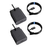 45W Super Fast Charger USB C, 2Pack PPS Type C Charging Block with 6FT USB-C Cable for Samsung Galaxy S25 +/Ultra /S24 S23 S22 +/Ultra/ S21 S20/Tab S9, iPhone 16/15 and More