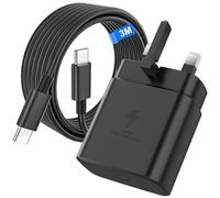 45W Super Fast Charger USB C Charger for Samsung Galaxy S26 Ultra/S26+/S26/S25/S25+/S25 Ultra/S24/S24 Ultra/S23/S22 Ultra/S22/S21/S20/A56/A36/A26/A17, 3M Type C Fast Charging Cable and Plug