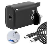 45W Super Fast Charger USB C for Samsung Galaxy Huawei, PPS/PD Fast Charger Plug and 2m 60W Type C Cable, Charging Adapter for iPhone 16 Pro Max/15 Pro/15 Google Pixel 9 8 Pro Note Tablet