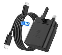 45W Super Fast USB C Charger for Samsung Galaxy S26 Ultra/S26+/S26/S25/S25+/S25 Ultra/S24/S24 Ultra/S23/S22/A55/A54/A15/A14, USB C Super Fast Charger with 3M USB Type C Charging Cable and Plug Charge