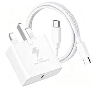 45W Super Fast USB C Charger for Samsung Galaxy S26 Ultra/S26+/S26/S25/S25+/S25 Ultra/S24/S24 Ultra/S23/S22/S21/Note/A55/A54/A15/A14, USB C Super Fast Charger with 1M USB Type C Charging Cable (White)