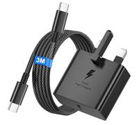 45W Super Fast USB C Charger for Samsung Galaxy S26 Ultra/S26+/S26/S25/S25+/S25 Ultra/S24/S24 Ultra/S23/S22/A55/A54/A15/A14, USB C Super Fast Charger with 3M USB Type C Charging Cable and Plug Charge
