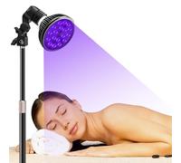 45W Tanning Lamp for Face and Body with Eye Mask and Tripod Daylight, Adjustable Height,180° Rotatable, High Density, 395nm Home Tanning Lamp for Antique Bronze Skin (A)
