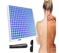 45W Tanning Lamp with Glasses & Bracket, 460nm Full Blue Light Home Sunbathing Tanning Lamp, with 225pcs LED, Large Area Lighting, Bronze Skin Self Tanning Device for Body and Face