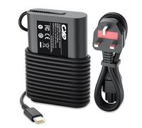 45W Type C Power Supply, CYD USB-C Charger Compatible with Dell XPS 13 9365 9370 7390 9380, Latitude 7389 7390 7275 7370 7390-2in1, VENUE 8 PRO 5855, 492-BBUU, LA45NM150, HDCY5+UK Power Cord