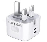 45W USB C Charger For Google Pixel 9/9 Pro / 9 Pro Xl / 9 Pro Fold Phone Charger Power Adapter Folding Plug GaN Fast Charger For Pixel Watch