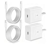 45W USB C Charger for iPhone 17 16 15, 2Pack USBC to C Charging Cable 2M and Fast Charging Plug for Apple iPhone 17/17 Pro Max/16/16 Pro/15 Pro Max/15 Plus/iPad Pro/Air Mini 6th, Samsung