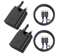 45W USB C Super Fast Charger 2 Pack for Samsung Galaxy S25 Ultra/S25+/S24 Ultra/S24+/S23/S22/S21/S20/S10/Z Fold 4/Z Flip 4/Note 20, Type C Charger Plug and Cable 2M for Samsung Fast Charger Plug