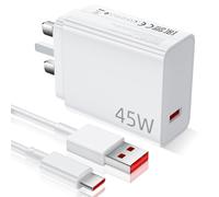 45W USB Plug for Turbo-Charger for Redmi Note 14 Pro 13,USB Fast Charger Plug with 6A Type C Charging Cable 1M,Fast Wall Charger UK Power Adapter for Redmi A3 Pad SE for POCO X7 Pro C65 C75 M6 Pro