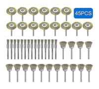 45x brass brush wire brush for Dremel grinder drill accessories cup brush