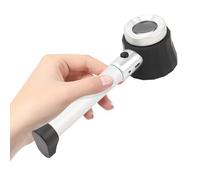 45X Magnification Handheld Loupe, High Definition Imaging, LED Light, Scale Measurement for Plants, Circuits, Stamps with 3 LEDs Lithium Ion Battery Micro USB