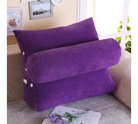 45x40x20cm Reading Pillow - Triangular Wed Cush for Gaming, TV Watching, Bed Backrest Support, table Lumbar Positing, Soft Sofa Bolster Pillow