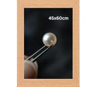 45x60cm OAK poster Frame, 100% Solid MDF Frames,60x45 picture Frames with Plastic Acrylic Glass,17.71x23.6 in Poster Frame for Wall Mounting,OAK Horizontal or Vertical