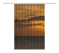 46.85x70.87Inch(119x180cm)Opaque Privacy Curtain, Use Alone Or with Clear Shower Curtain - Weighted Hem, Water-Resistant - Shower Curtain Liner, Bathroom Curtains, Bathroom CurtainSunset over The Sea