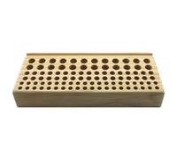 46/98 Hole Pine Wood Wooden Leather Engraving Printing Tool Storage Multi-Function Bracket Leather Holder Base Holder for Craft