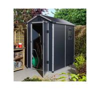 46 Airevale Plastic Apex Shed - Dark Grey