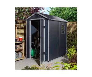 46 Airevale Plastic Apex Shed - Dark Grey